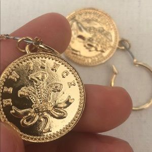 Gold Coin Earrings